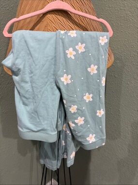 wonder nation Light Blue Floral Leggings—Lot of 2